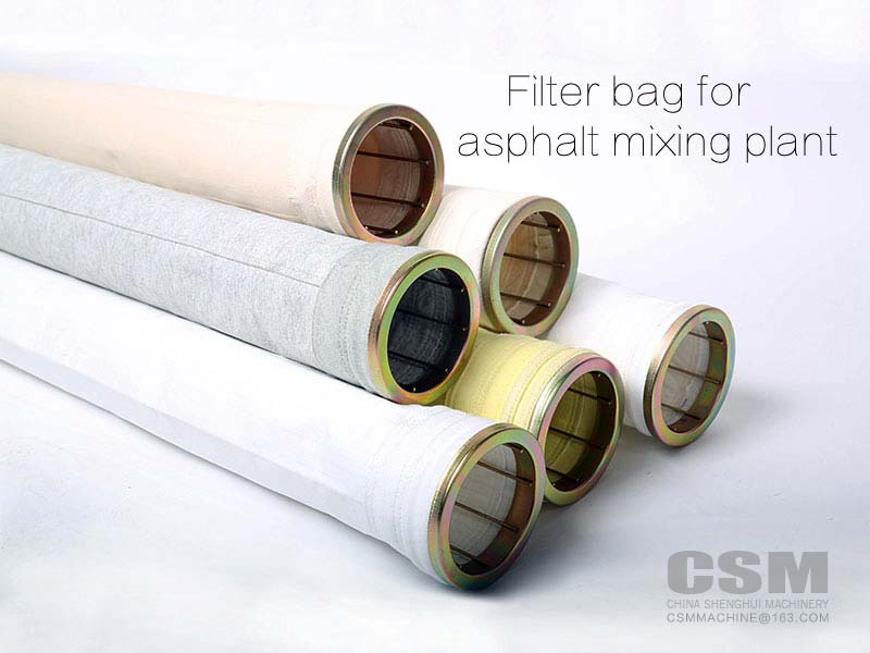 Sac filtrant pour installation de mélange d'asphalte